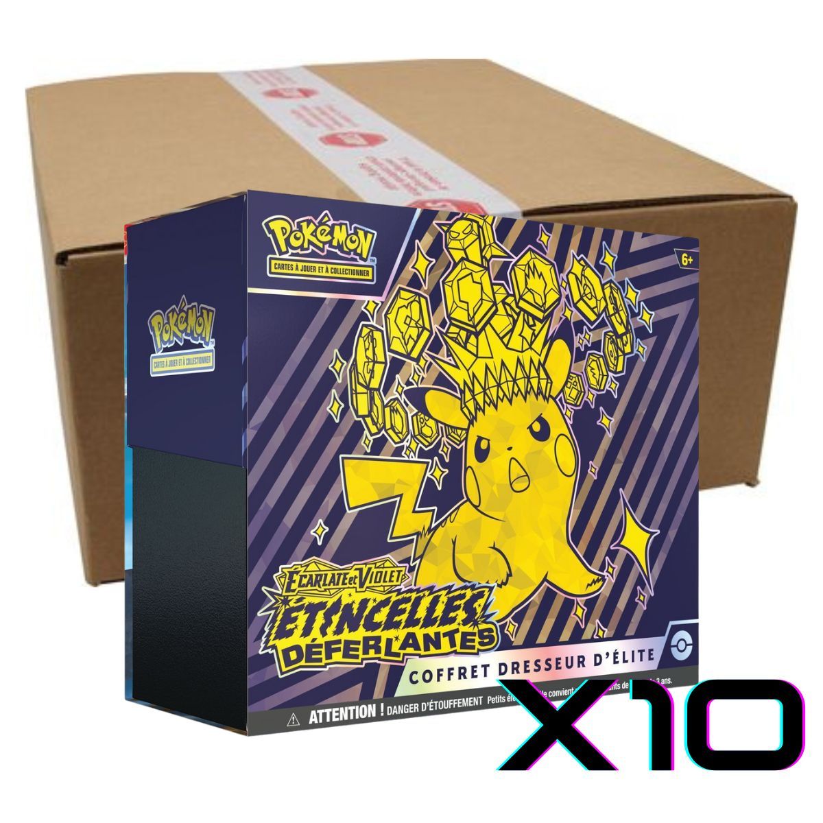 ETB Surging Sparks - Case of 10 Elite Trainer Boxes - Pokémon - FR - [SV8][EV8]