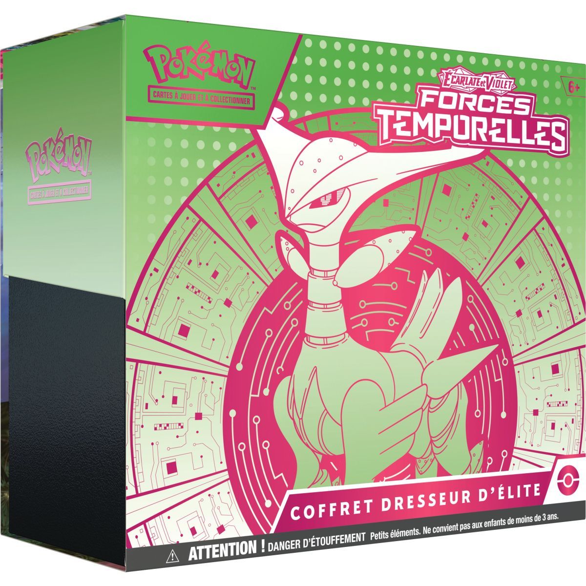 Item ETB Virizion - Elite Trainer Box - FR - Temporal Forces [SV5][EV05] - Iron Green - Pokémon