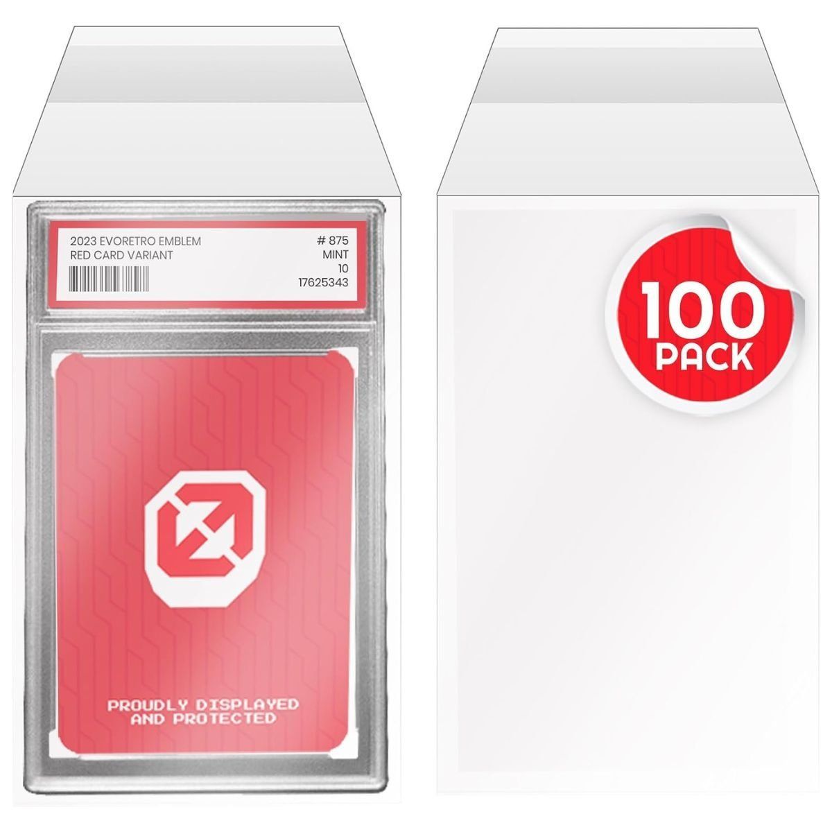 Evoretro - 100 Protective Sleeves - PSA Graded Cards