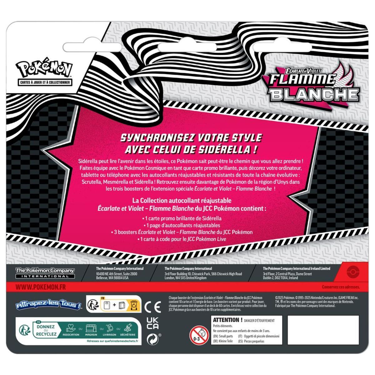 White Flame - Sticker Collection Tech Stickers Box - Pokémon - FR - [SV10.5][EV10.5]