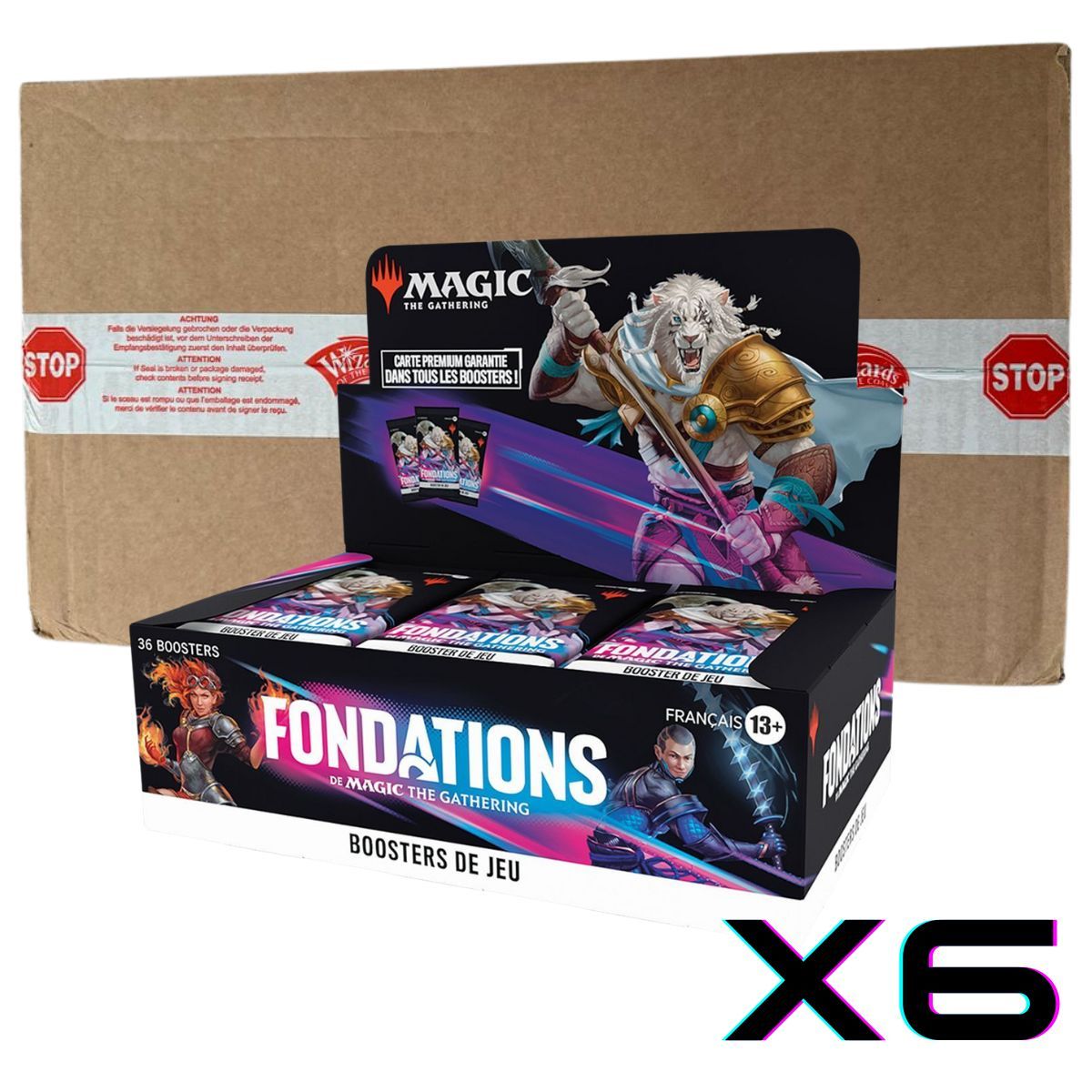 Item FND Foundations - Case of 6 Game Booster Boxes - Magic the Gathering