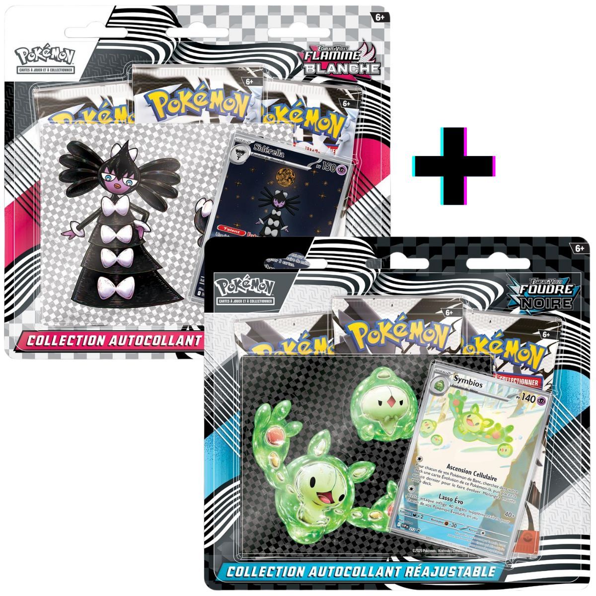 Item Black Lightning & White Flame - Tech Stickers Box Sticker Collection - Pokémon - FR - [SV10.5][EV10.5]