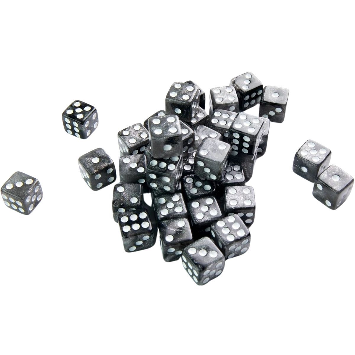 Gamegenic - Galaxy Series -Moon- Set of 36 Dice of 6 - 12mm