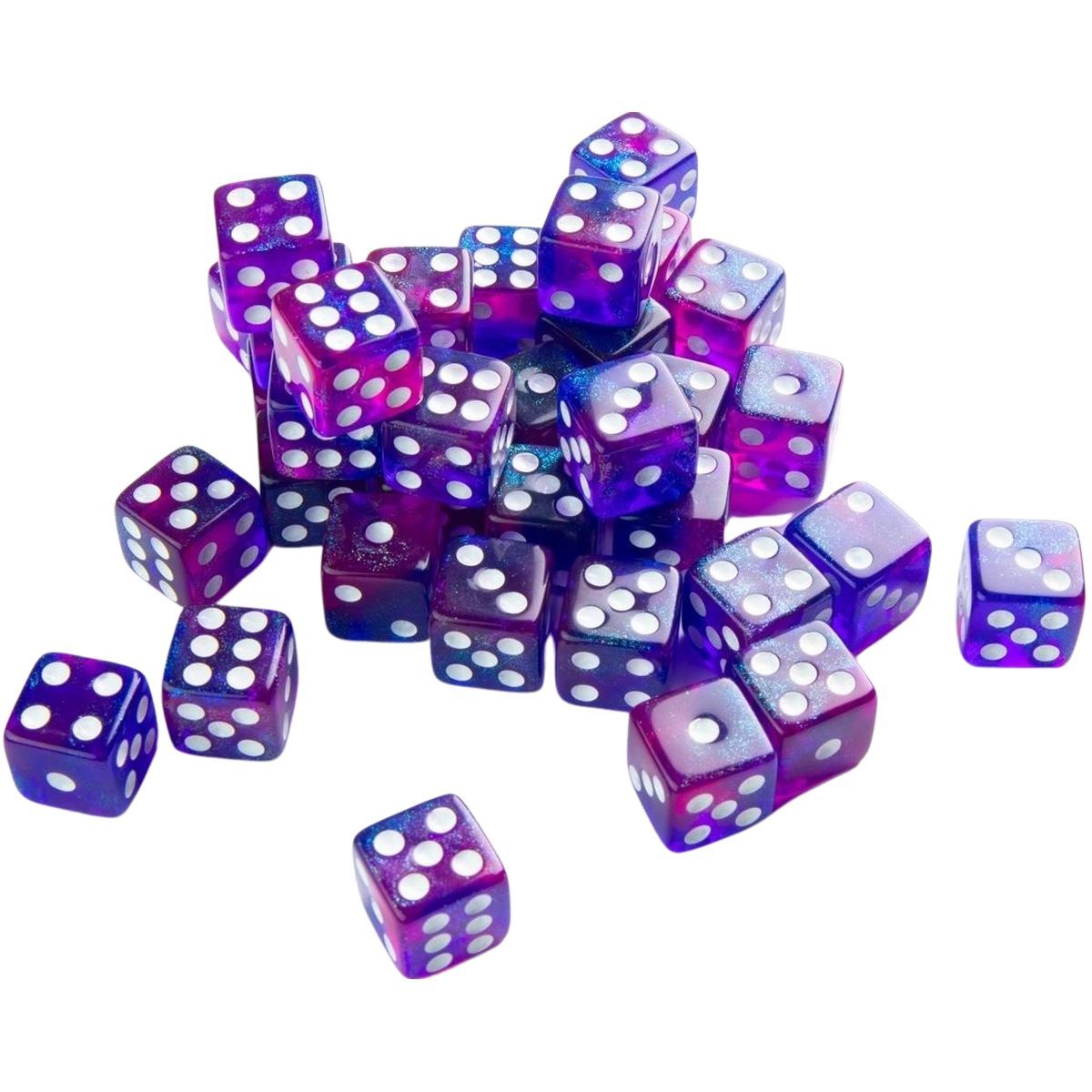 Gamegenic - Galaxy Series -Nebula- Set of 36 Dice of 6 - 12mm