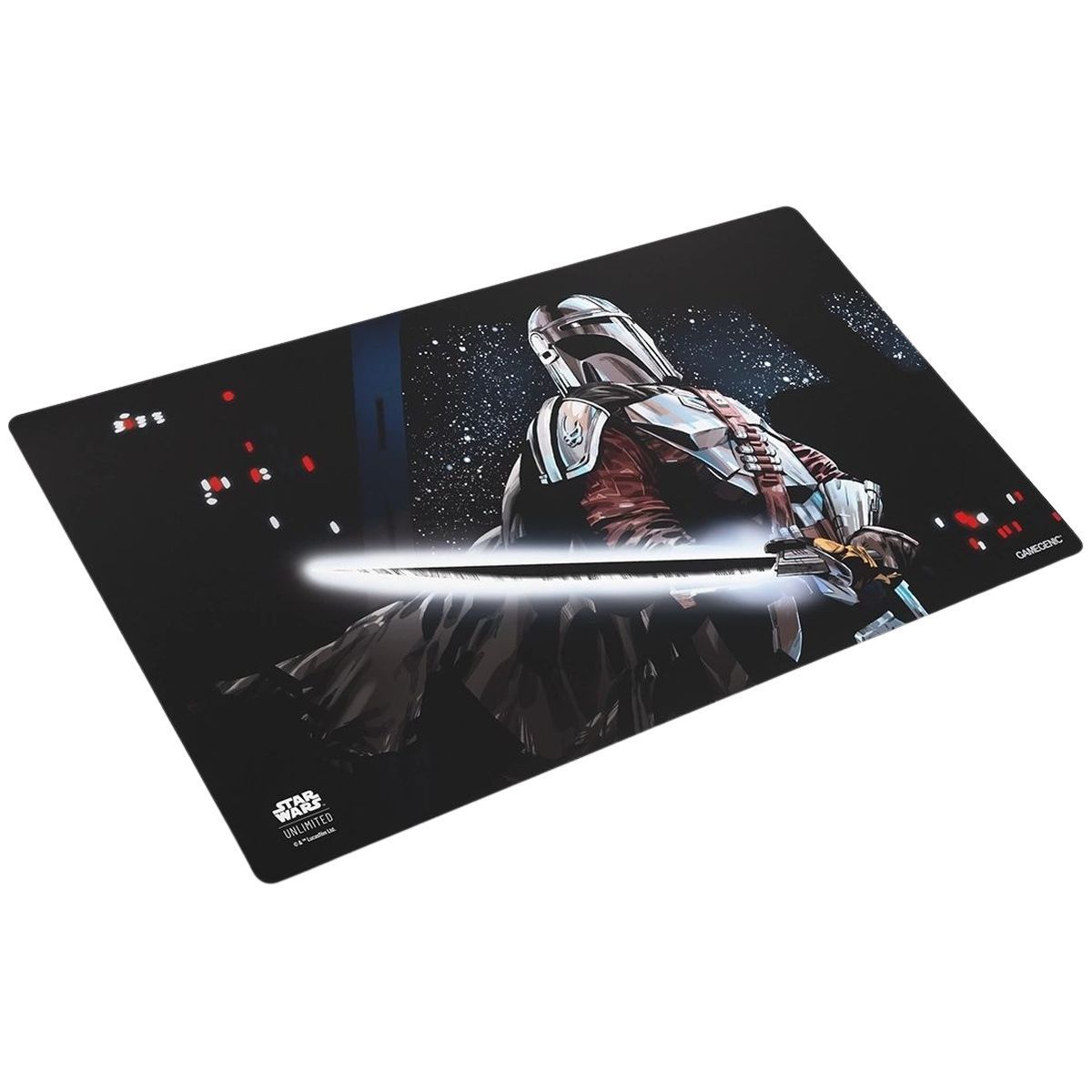 Gamegenic - Playmat - Star Wars Unlimited - Mandalorian Black Saber Game Mat