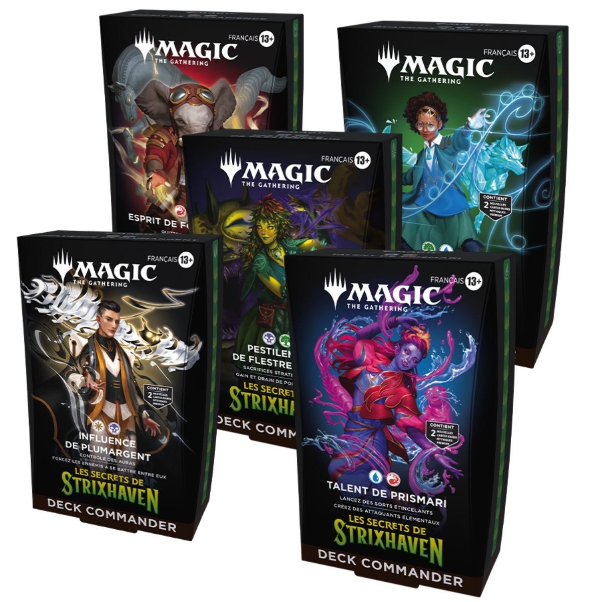 Item The Secrets of Strixhaven - Lot of 5 Commander Decks - FR - Magic the Gathering - SOS