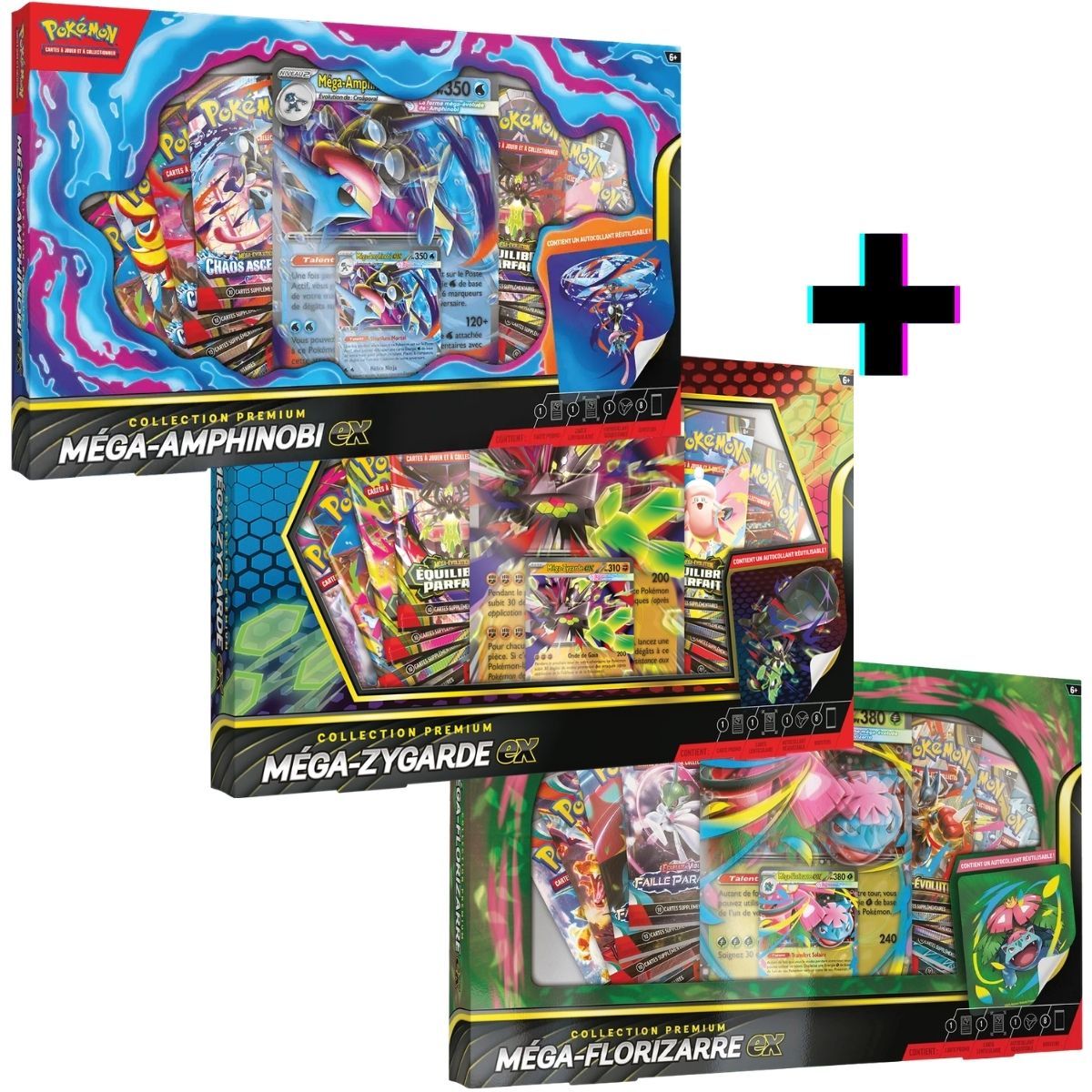 Set of 3 Boxes - Premium Collection 8 Boosters - FR - Pokémon - 2026