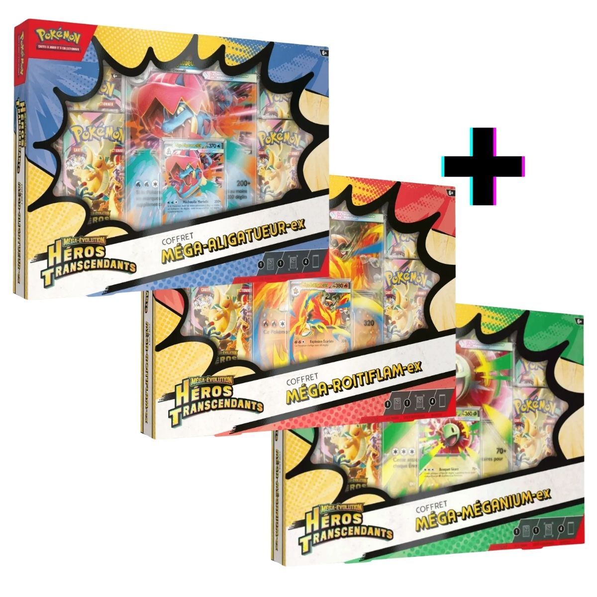 Item Set of 3 Boxes - Mega Evolution-Ex - Transcendent Heroes - FR - Pokémon [ME2.5]