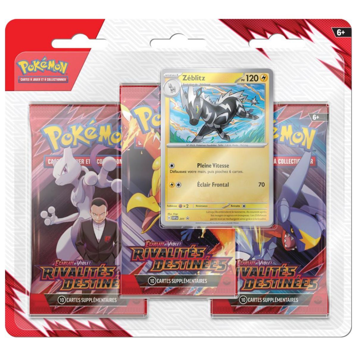 Kangourex and Zebkitz Tripack Lot - Destined Rivalries - FR - [SV10][EV10] - Pokémon
