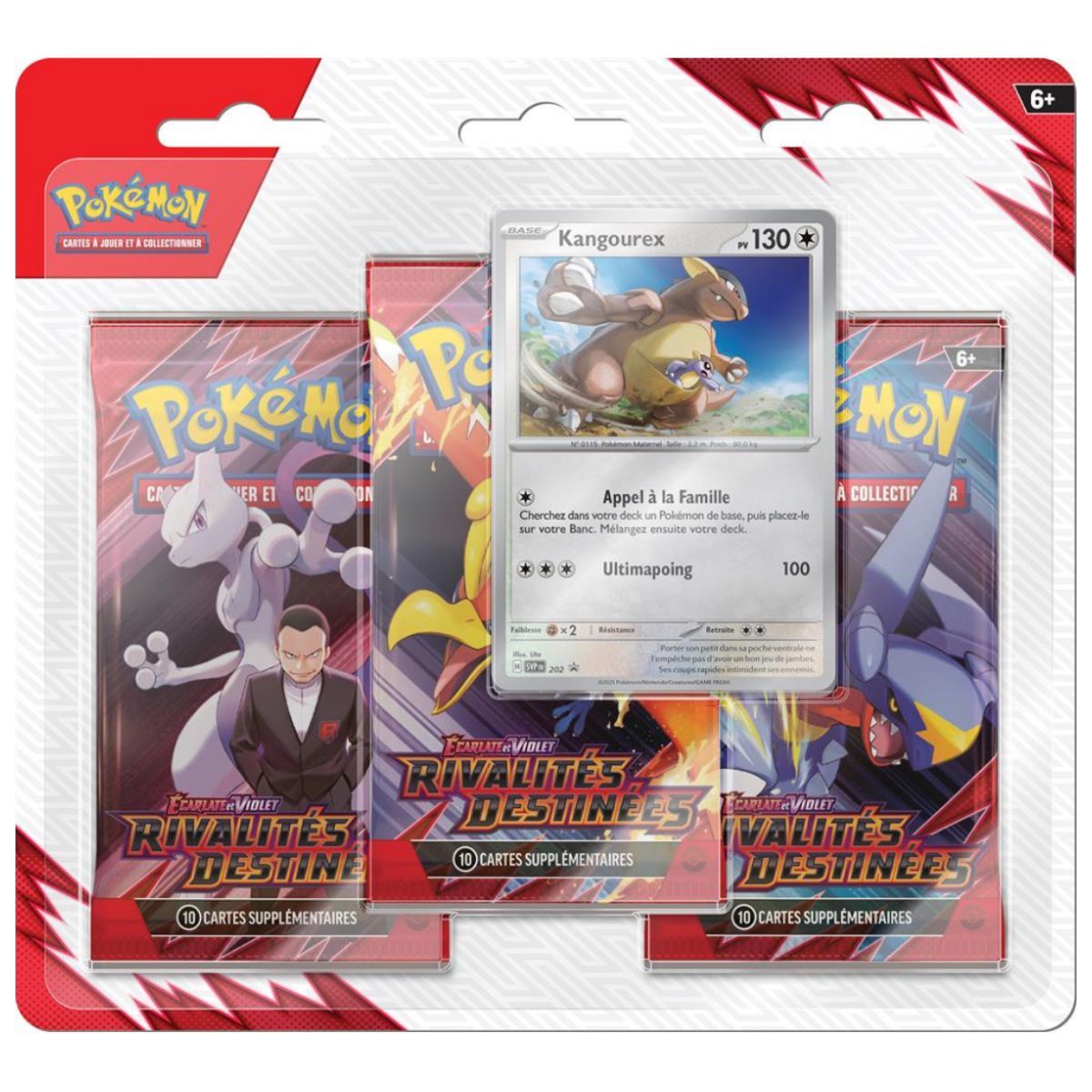 Kangourex and Zebkitz Tripack Lot - Destined Rivalries - FR - [SV10][EV10] - Pokémon