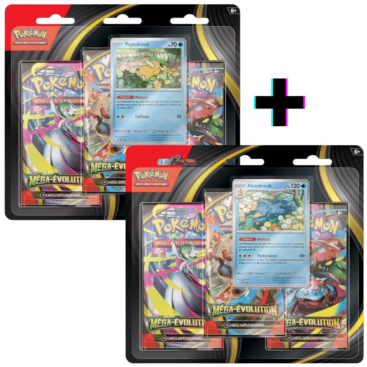 Item Lot of Psyduck and Akwakwak Tripack - Mega Evolution - FR - [ME01][ME1] - Pokémon