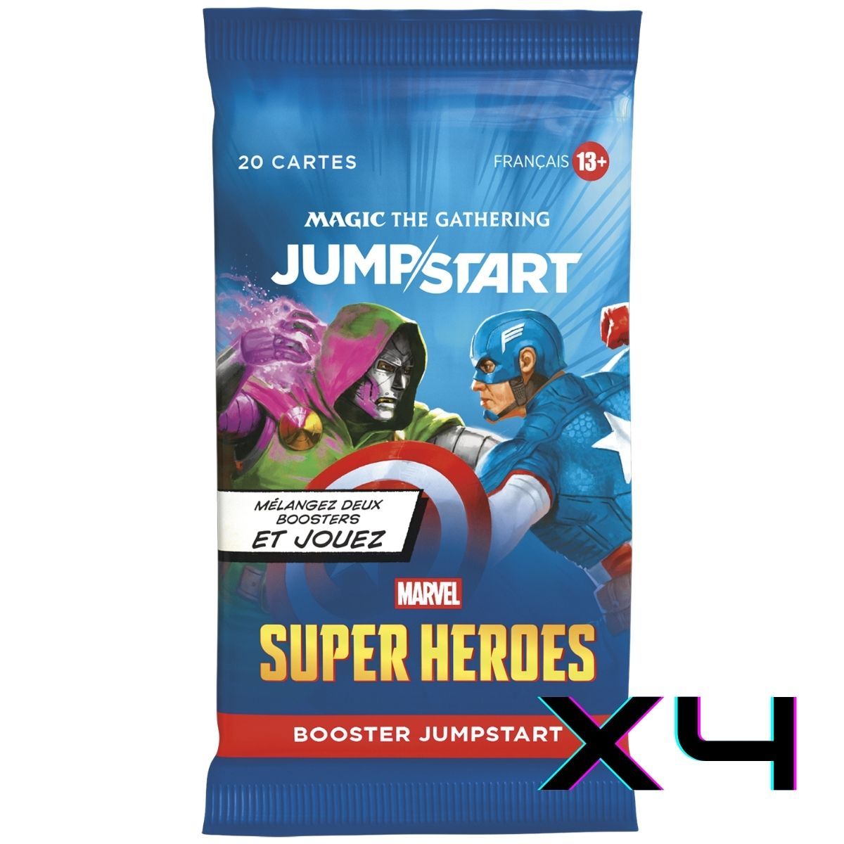Item Marvel Super Heroes - FR - Set of 4 Jumpstart Boosters - Magic: The Gathering - MSH
