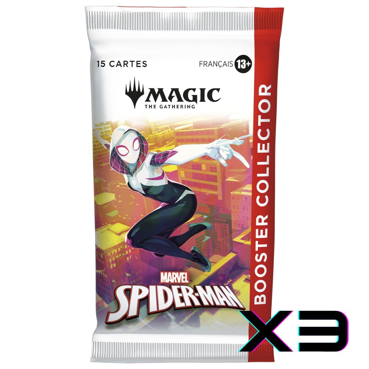 Item Marvel's Spider-Man - FR - 3 Boosters Collector - Magic the Gathering - SPM