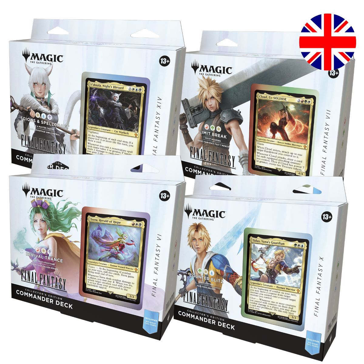 MTG x Final Fantasy - Lot of 4 Commander Collector Decks - Magic the Gathering - FIN