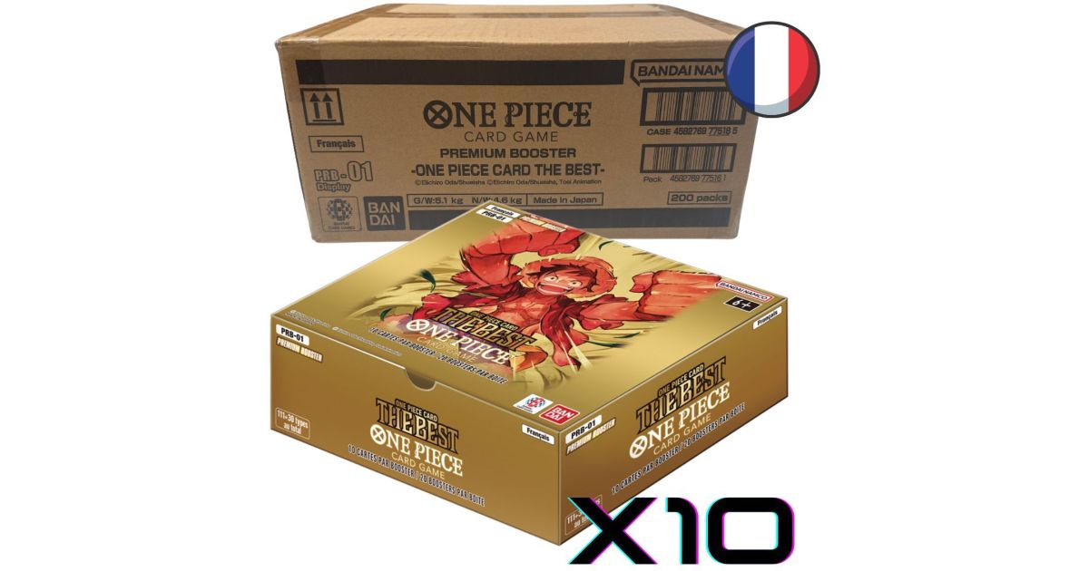 One Piece CG - PRB01 - Sealed Case of 10 Display The Best - FR | DestockTCG
