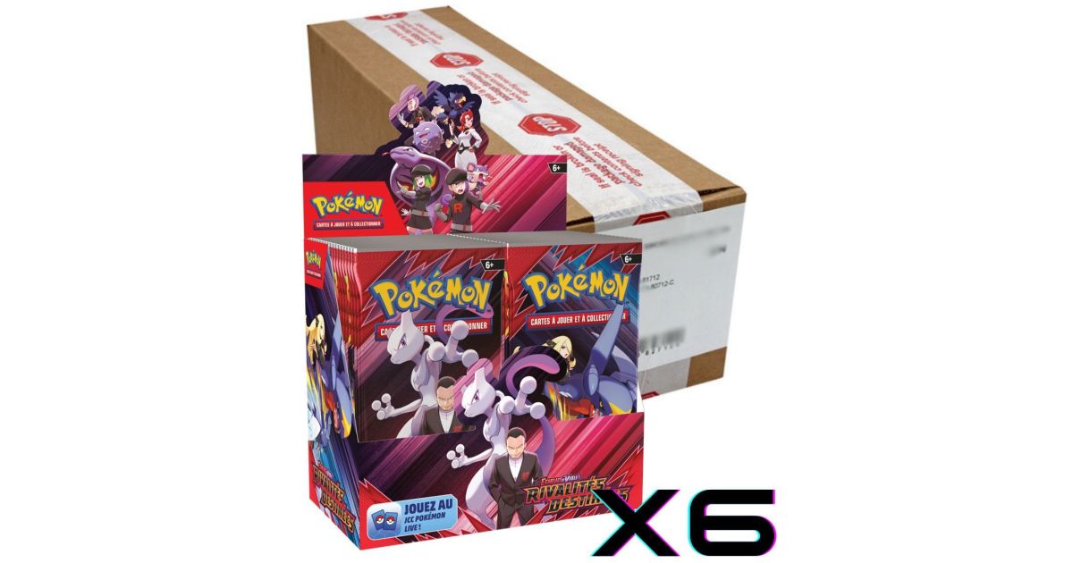 Case of 6 Display Destined Rivalries - Box of 6 Booster Boxes - FR ...