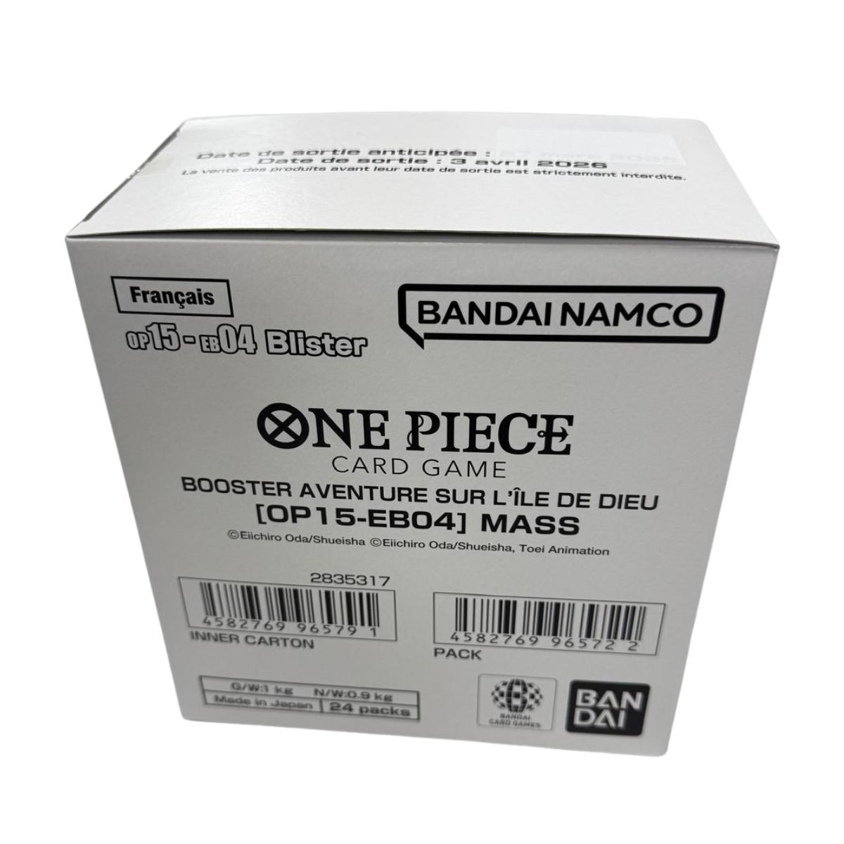 One Piece CG - Box of 24 Blisters - [OP15 - EB04] ADVENTURE ON GOD'S ISLAND - FR
