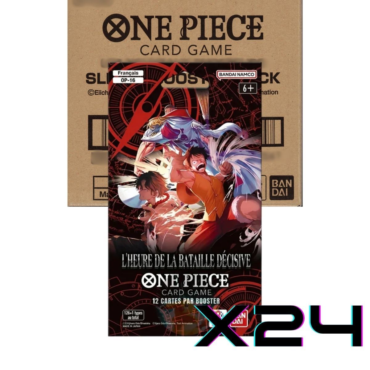 One Piece CG - THE TIME OF THE DECISIVE BATTLE - FR - Display of 24 Blister Boosters - [OP-16]
