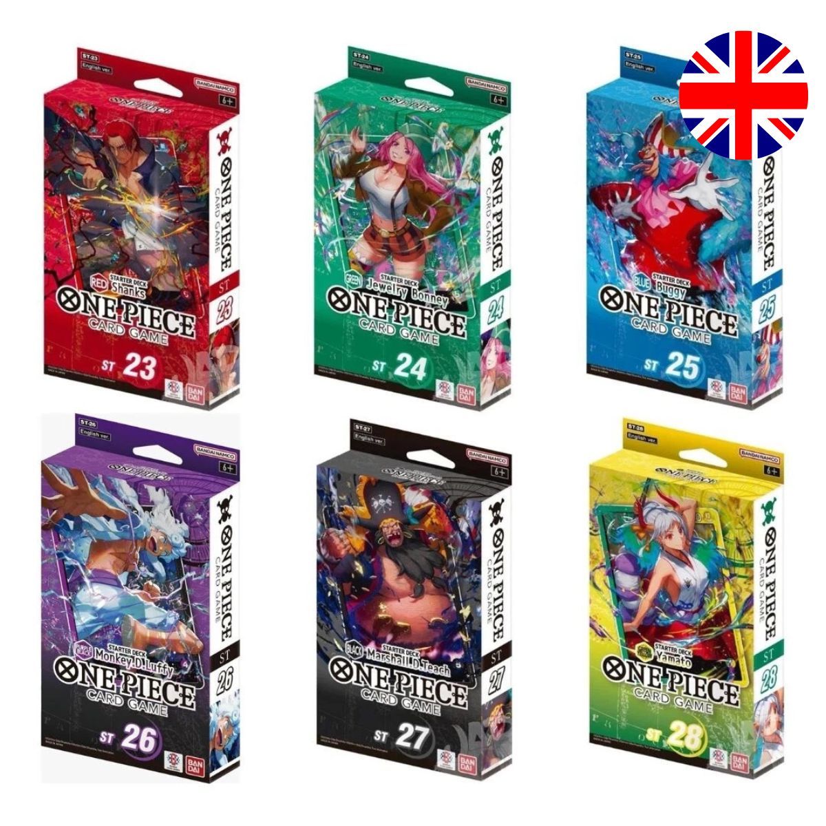 One Piece CG - Set of 6 Decks ST-23 to ST-28 - EN