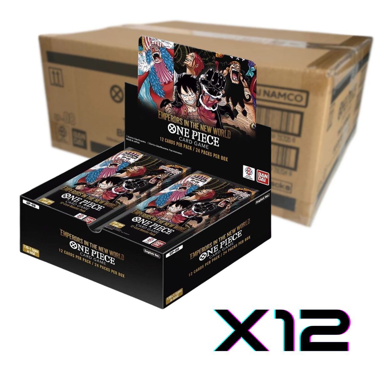 Item One Piece CG - OP09 - Emperors in the New World - Case of 12 Boxes of 24 Boosters - EN