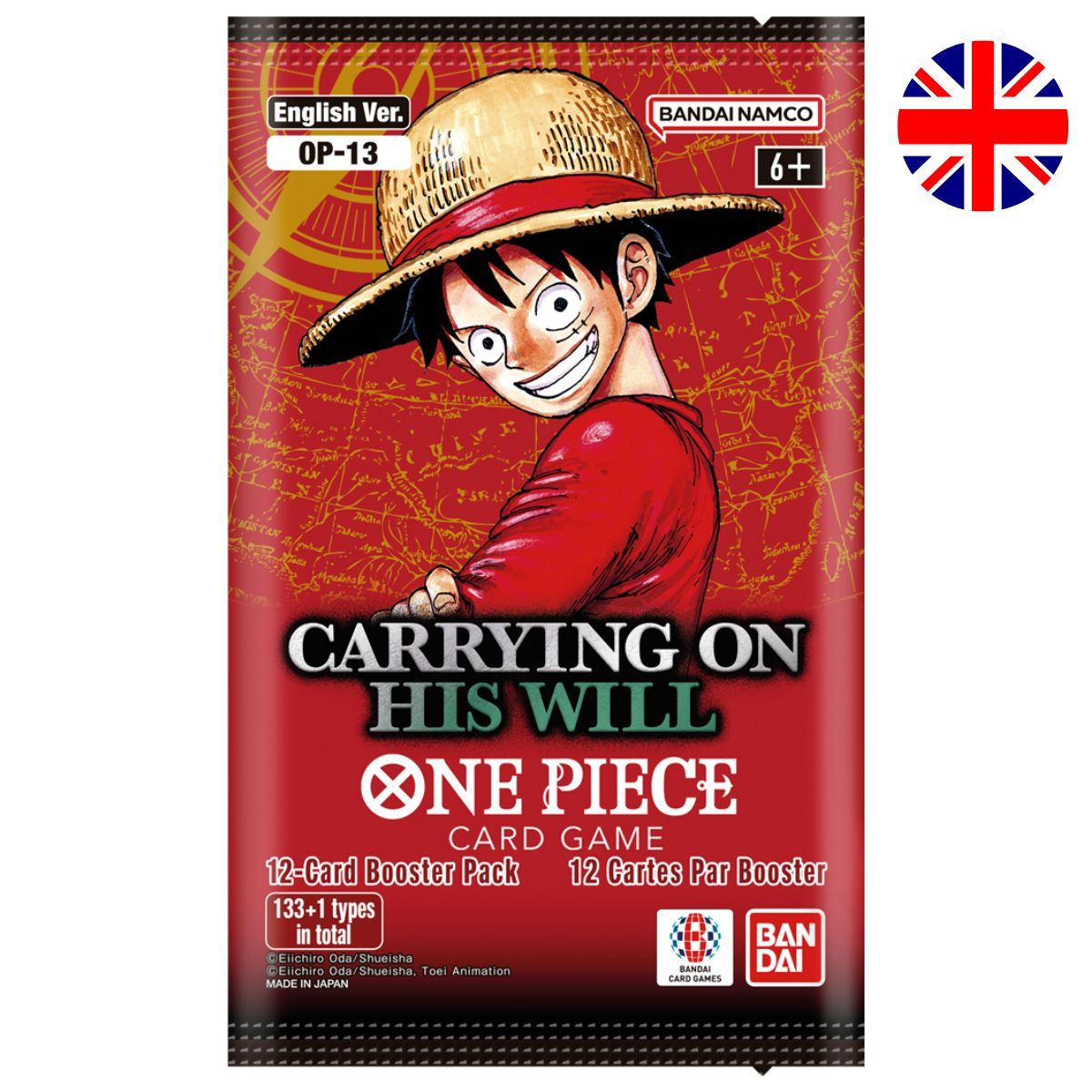 One Piece CG - OP13 - Carrying on his will - Display of 24 Boosters - EN