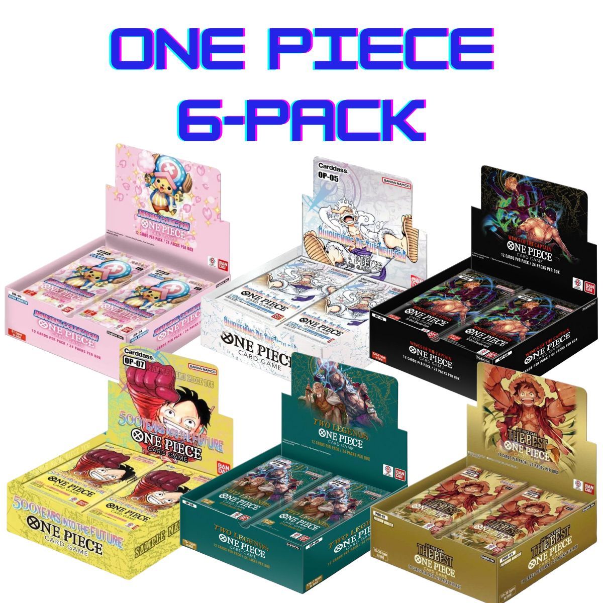 Item Pack Display One Piece Card Game PRB01 OP05 OP06 OP07 OP08 EB01