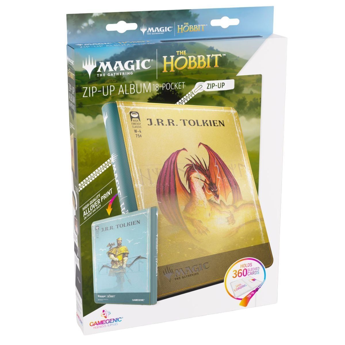 Zip-Up Portfolio 360 Cards - Gamegenic - Smaug's Mox - MTG The Hobbit