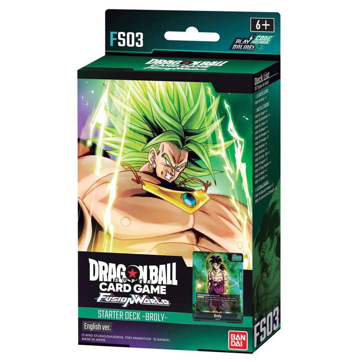 Starter Deck - BROLY - FS03 - EN - Dragon Ball CG Fusion World