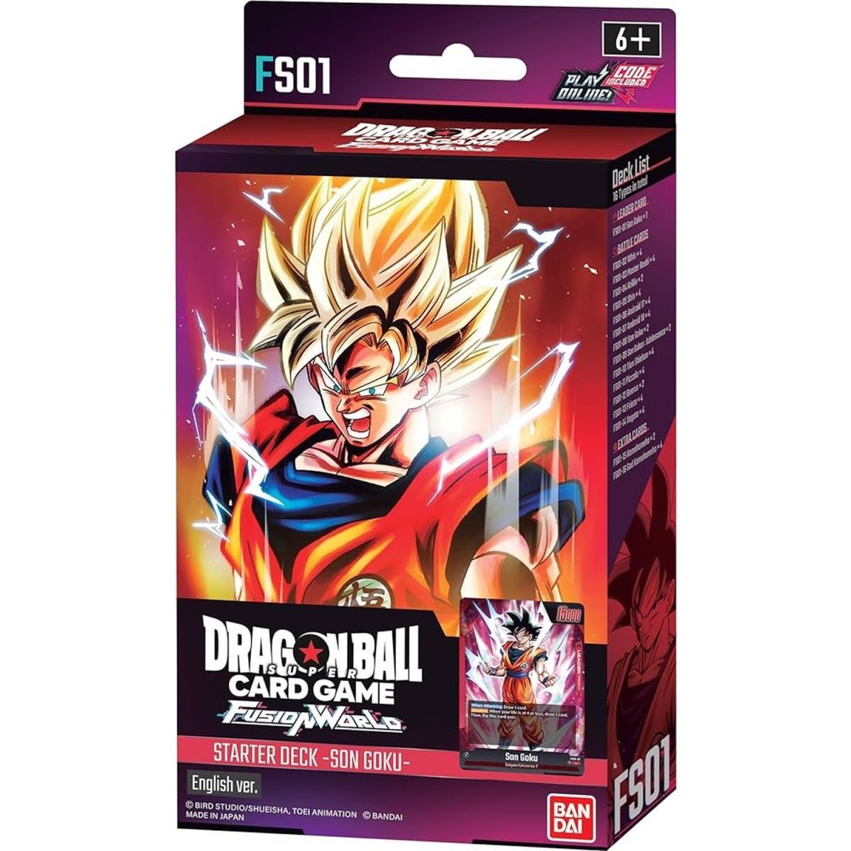 Item Starter Deck - SON GOKU - FS01 - EN - Dragon Ball CG Fusion World