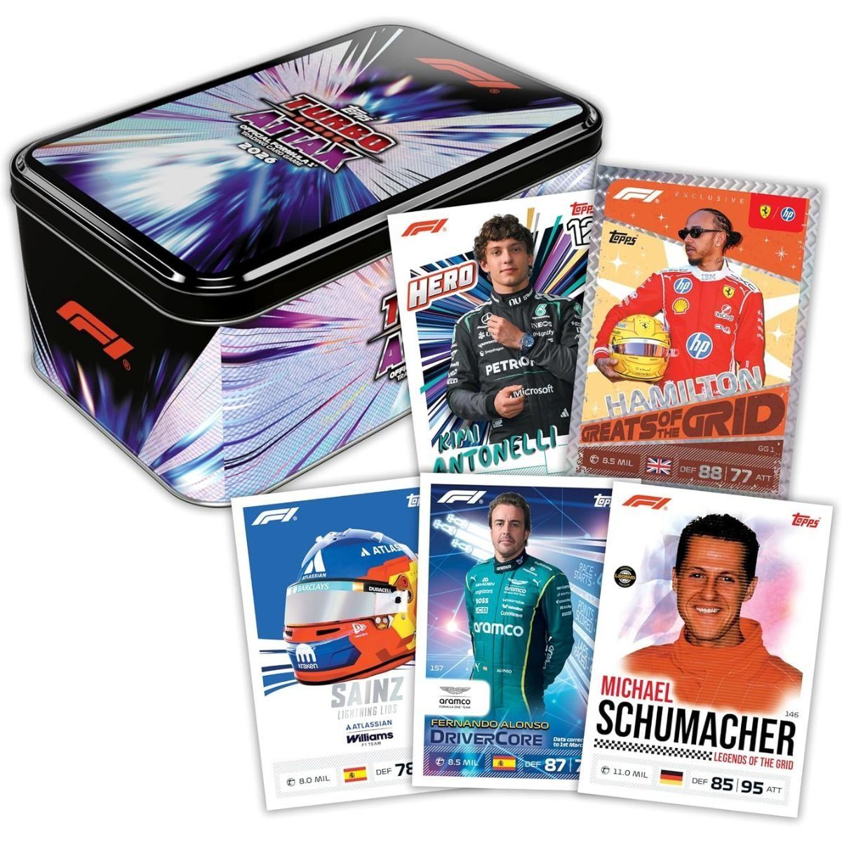 Super Tin F1 Turbo Attax 2026/27 - Topps - 73 cards - EN