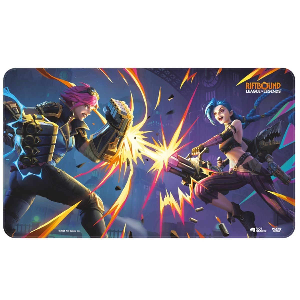 Playmat - Set 4 Vendetta - Vi vs Jinx - Playmat - Riftbound: LoL TCG
