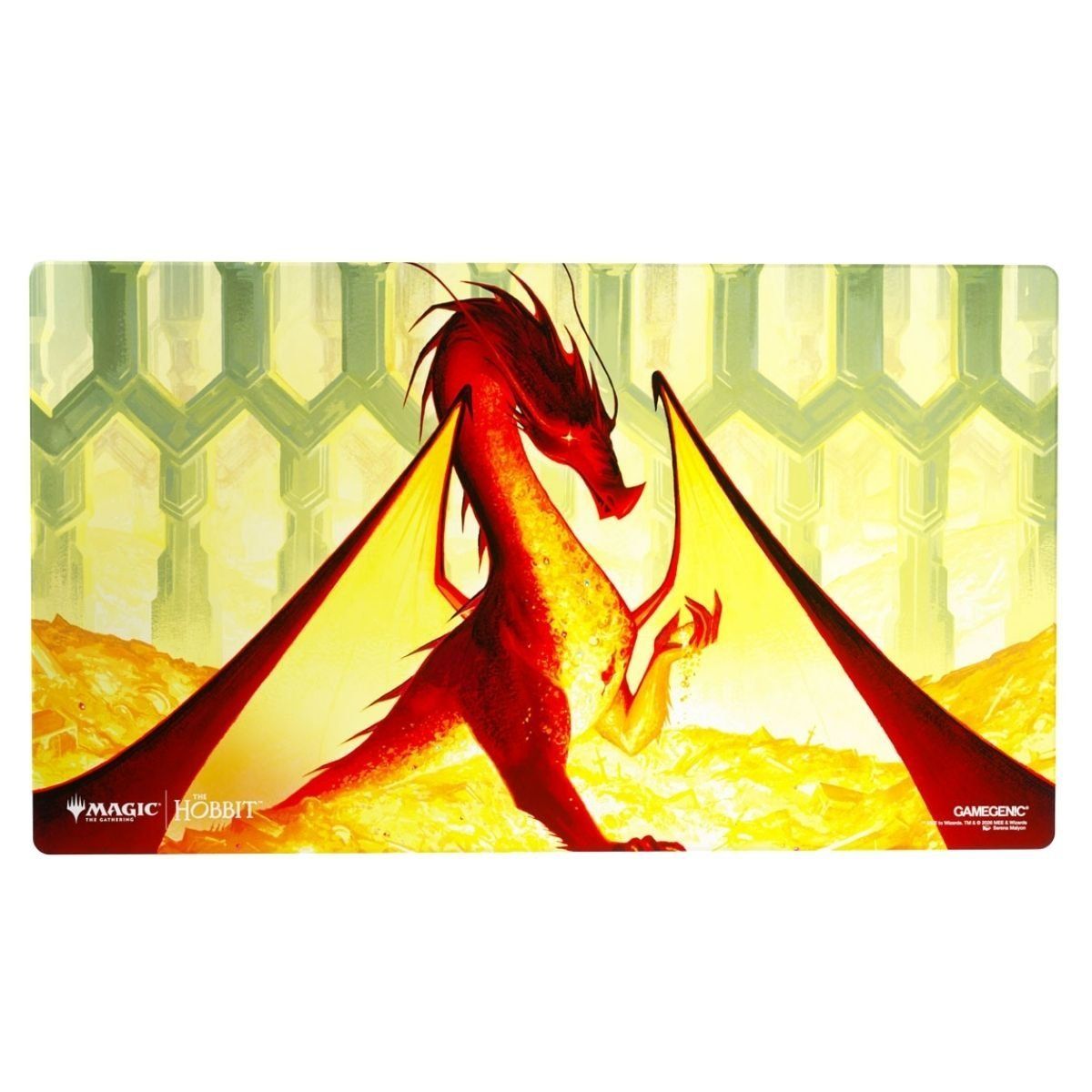 Shiny Play Mat 61x35 cm - Gamegenic - Smaug the Golden - MTG The Hobbit