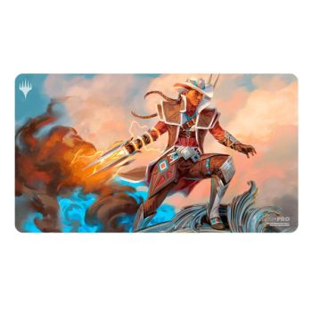 Playmat - MTG Outlaws of Thundercross Annie Flash, The Veteran Standard Gaming Playmat Key Art