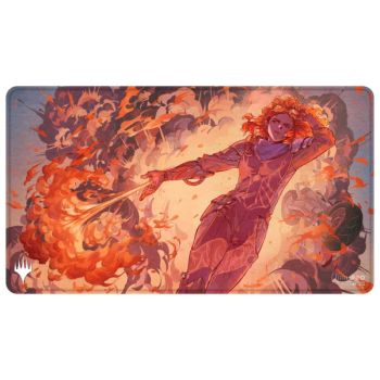 Playmat - MTG Aetherdrift Chandra’s Ignition Stitched Edge Playmat