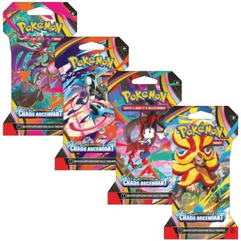Artset [ME04] - Chaos Ascendant Booster Blister - Pokémon - FR - The 4 Illustrations ME04 - [ME4]