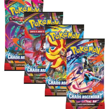 Artset [ME04] - Chaos Rising Boosters - Pokémon - FR - The 4 Illustrations ME04 - [ME4]