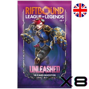 Booster Set 3 Unleashed - Lot of 8 Packs of 14 Cards - EN - Riftbound: LoL TCG