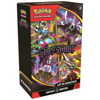Bundle [ME05] - Pack of 6 Darkest Night Boosters - Pokémon - FR - Mega Evolution [ME5]