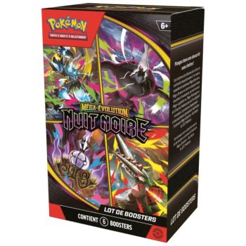 Bundle [ME05] - Pack of 6 Darkest Night Boosters - Pokémon - FR - Mega Evolution [ME5]