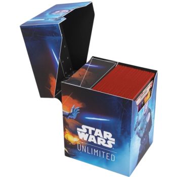 Deck Box - Gamegenic - Star Wars Unlimited - Soft Crate: Rey/Kylo Ren