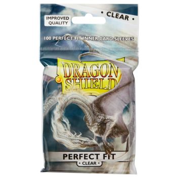 photo Dragon Shield - 100 Card Sleeves - Perfect Fit - Standard Transparent