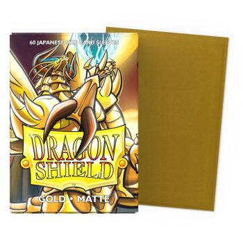 Dragon Shield - 60 Card Sleeves - Sleeves - Mini: Matte Gold