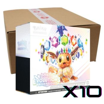 Item ETB Prismatic Evolutions - Case of 10 Elite Trainer Boxes - Pokémon - FR - [SV8.5][EV08.5]
