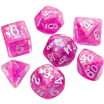 Gamegenic - Candy-like Series -Rasberry- Set of 7 RPG Dice