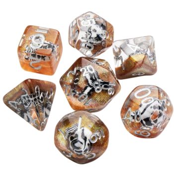 Gamegenic - Embraced Series -Death Valley- Set of 7 RPG Dice