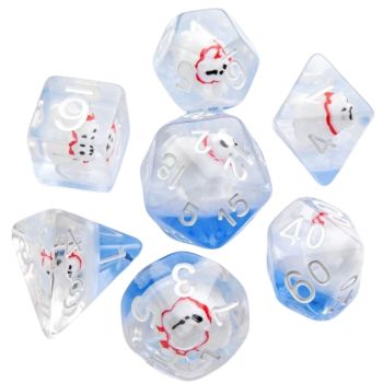 Gamegenic - Embraced Series -Polar Bear- Set of 7 RPG Dice