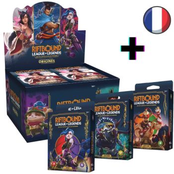 Lot 1 Display + 3 Champion Decks - FR - Origins - Riftbound TCG - Set 1