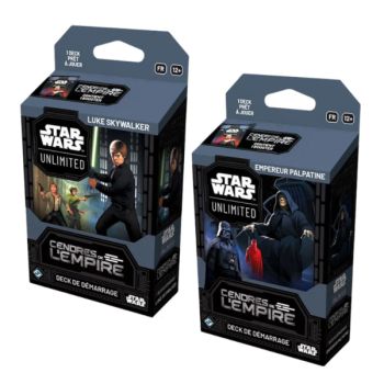 Set of 2 starter decks - Ashes of the Empire - FR - Star Wars Unlimited - SWU8