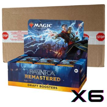 Item Lot of 6 Boxes of 36 Draft Boosters - MTG - Ravnica Remastered - EN - English