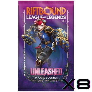 Lot of 8 Boosters Set 3 Unleashing - 8 Packs of 14 Cards - FR - Riftbound: LoL TCG